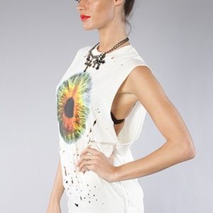 UNIF Cosmic Eye Top sz L Rare